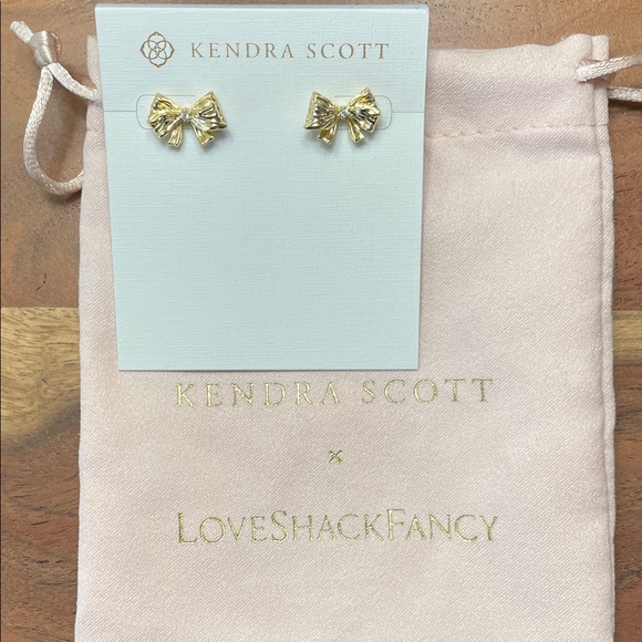 Kendra Scott x Love Shack Fancy Jewelry - NWT Kendra Scott x Love Shack Fancy Bow Stud Earrings